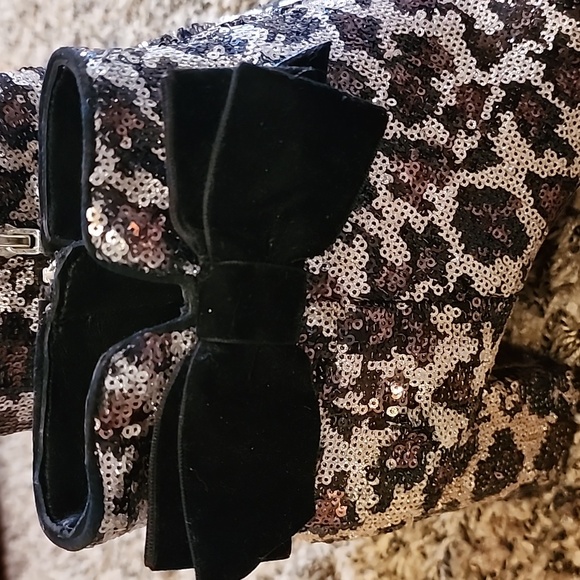 Betsey Johnson sequin leopard bootie - Picture 5 of 5
